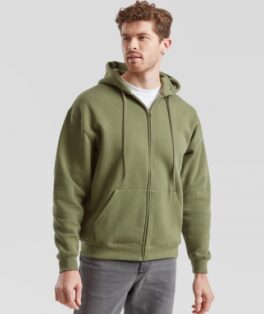 Bluza z kapturem zapinana na zamek Premium 70/30